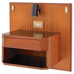 Ico Parisi Wall-Mounted Nightstand from Hotel Lorena, Grosseto