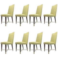 Jean Royere Documented Exceptional Set of Chicest Eight Dining Chairs