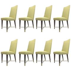 Jean Royere Documented Exceptional Set of Chicest Eight Dining Chairs