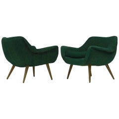 Pair of Sculptural Lounge Chairs by Lawrence Peabody for Selig