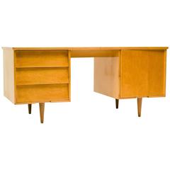Rare Florence Knoll 1948 Desk in Birch 2