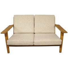 GE 290 Two-Person Sofa Designed by Hans J. Wegner, 1960s 5