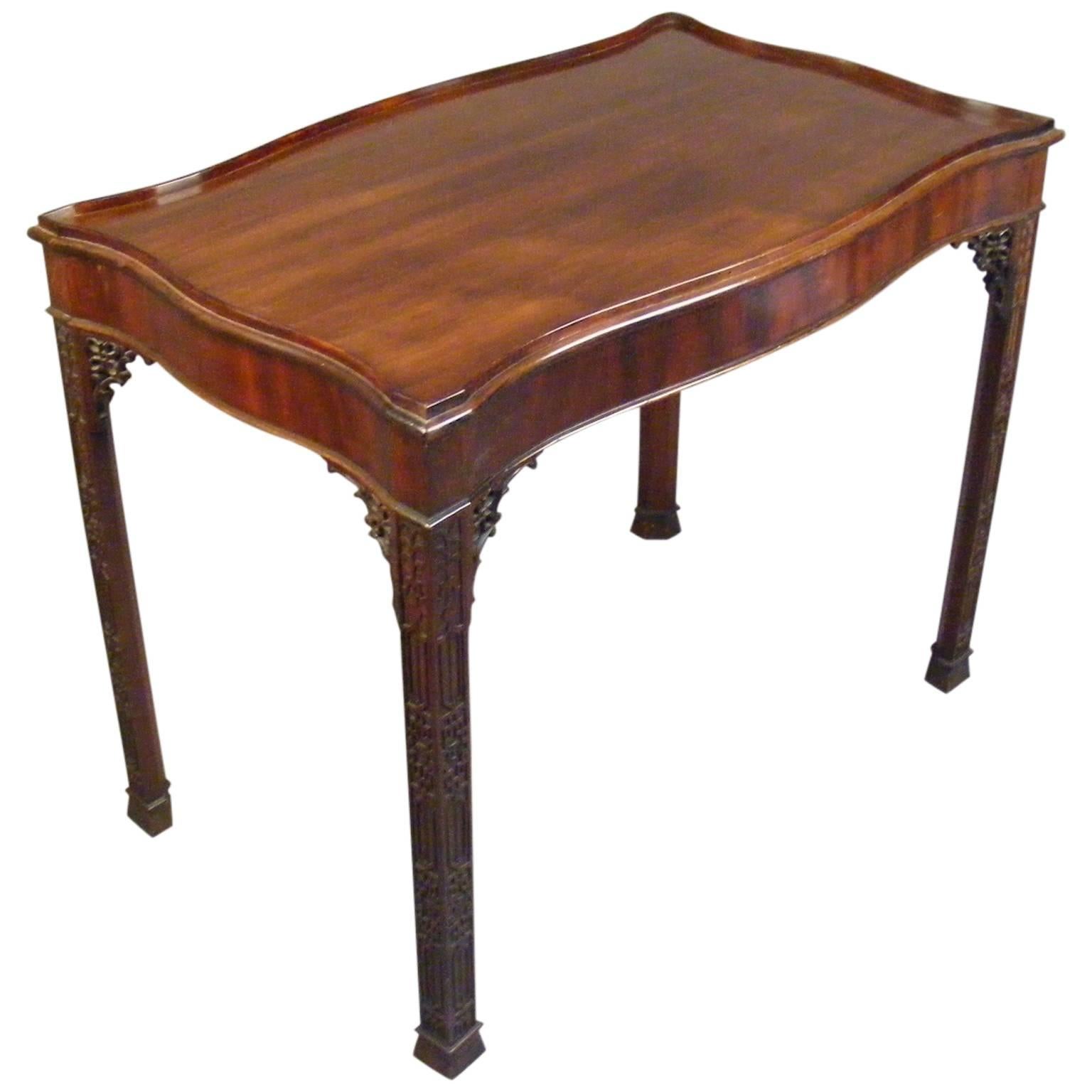 Mahogany Serpentine Centre Table, circa 1890 For Sale