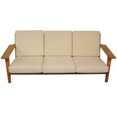 Vintage GE 290 Three Persons Sofa Designed by Hans J. Wegner