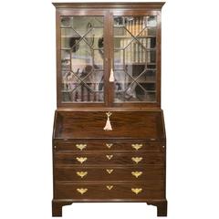 Antique Mahogany Bureau Bookcase