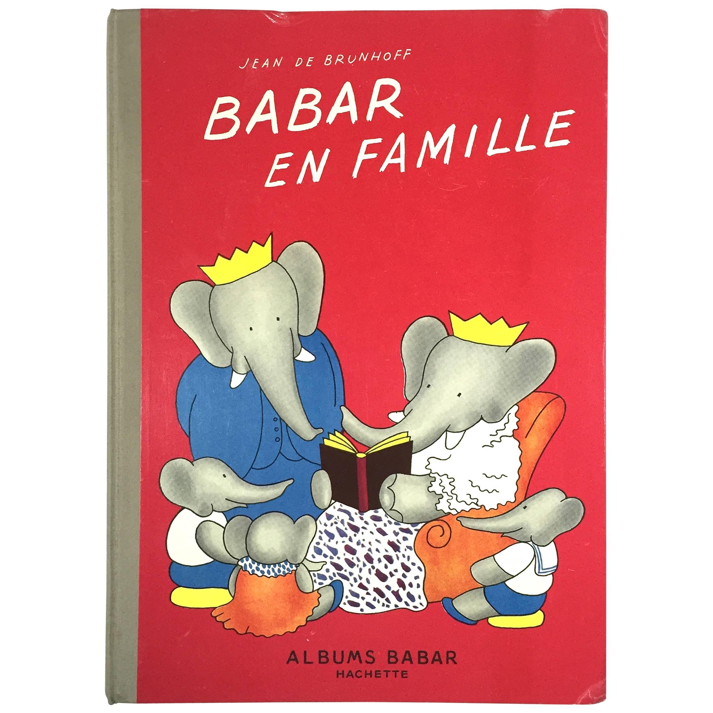 "Babar en Famille - Jean De Brunhoff" Book - 1938