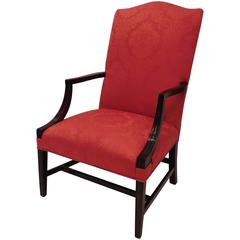 Antique Federal Mahogany Lolling Chair, Massachusetts, circa 1805