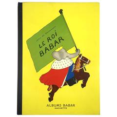 Vintage "Le Roi Babar - Jean de Brunhoff" Book - 1939