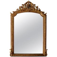 Large Rococo Revival Overmantel Mirror