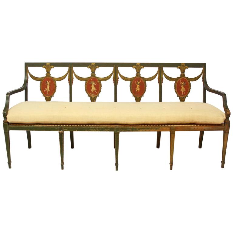 Federal Style Settee by A.H. Davenport Company at 1stDibs