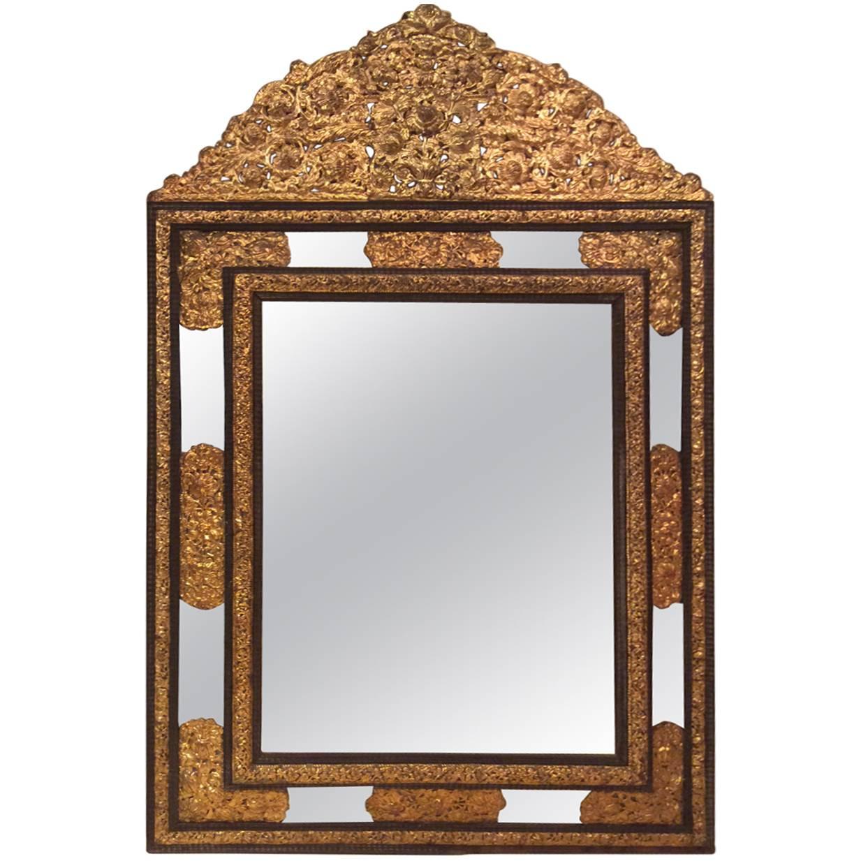 19th Century Large Mirror in the Style of Louis XIII, France, circa 1850