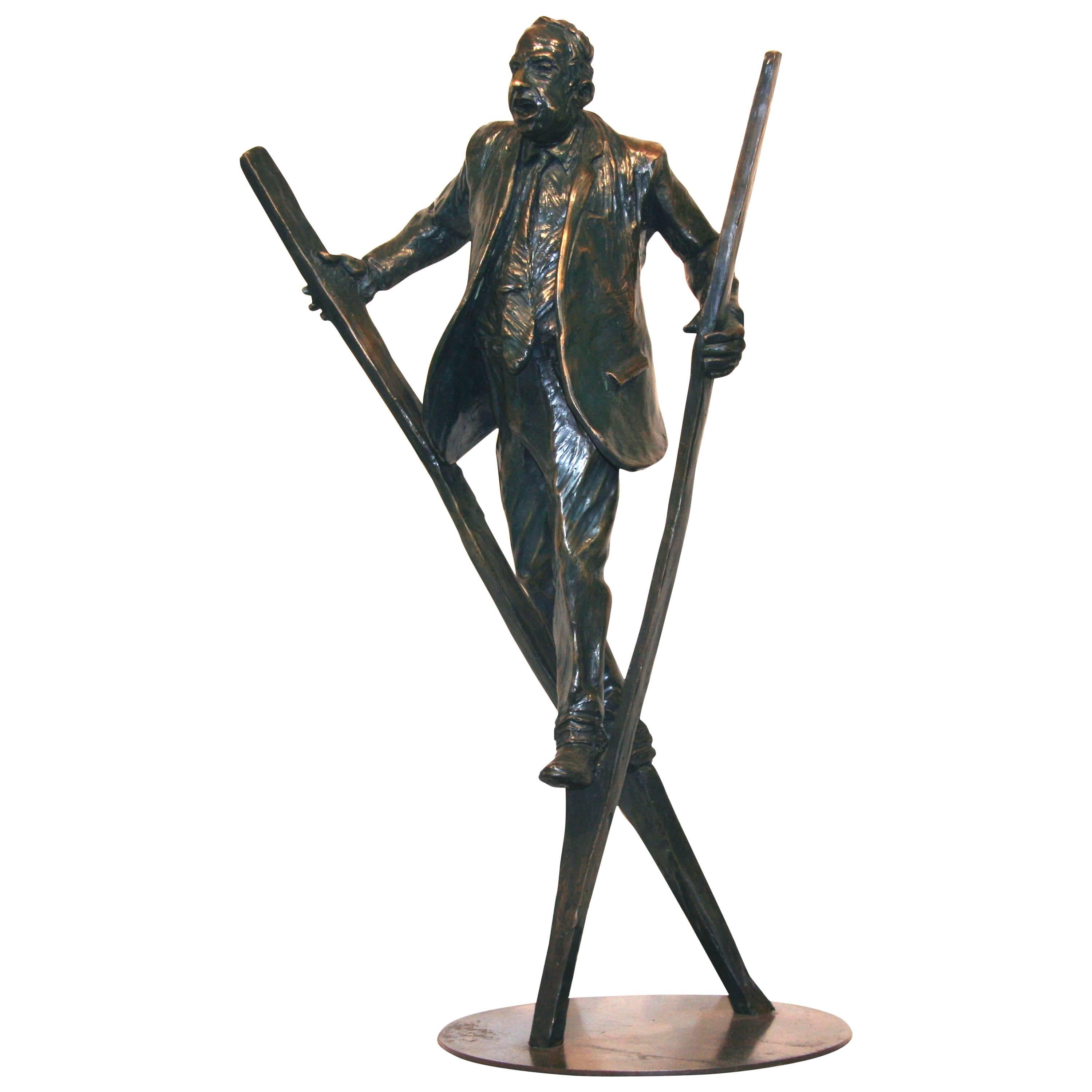 Pinnacle, a Bronze Sculpture by Jim Rennert For Sale