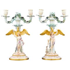 Meissen Two-Light Candelabra 8