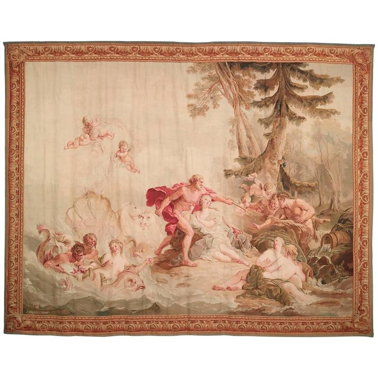 Aubusson French Wall Tapestry For Sale at 1stdibs