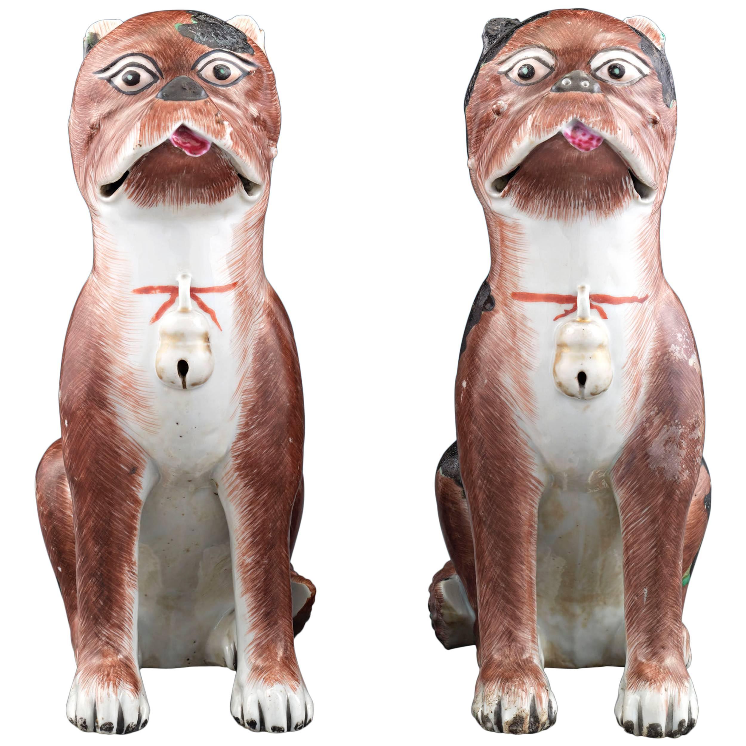 Porcelain Chinese Pug Dog