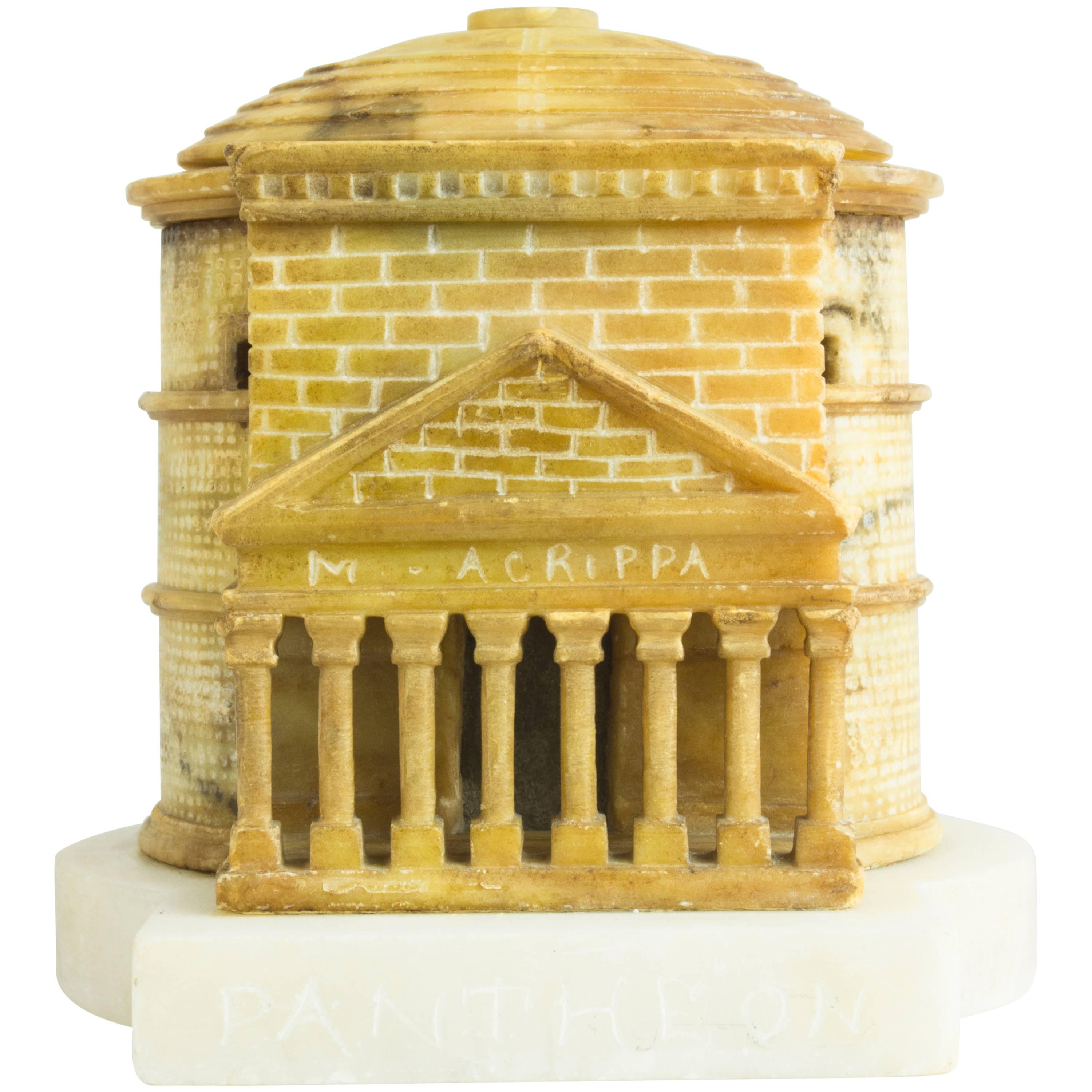 Colorful Grand Tour Architectural Model of the Pantheon, Rome, circa 1880 For Sale