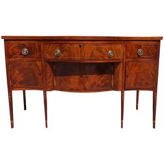 American Mahogany Serpentine Inlaid Sideboard, New York, Circa 1790 6