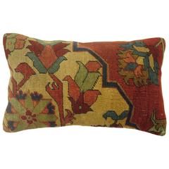 Antique Persian Serapi Bolster Pillow