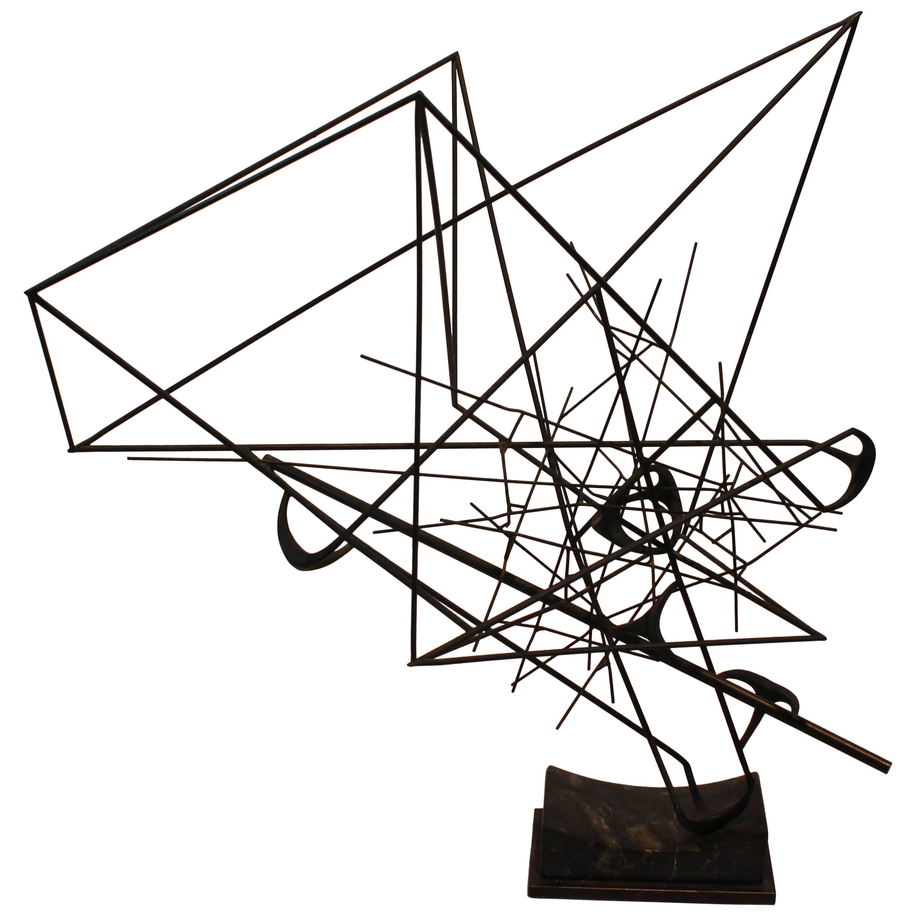 Mid-Century Modernist Abstract Angular Sculpture