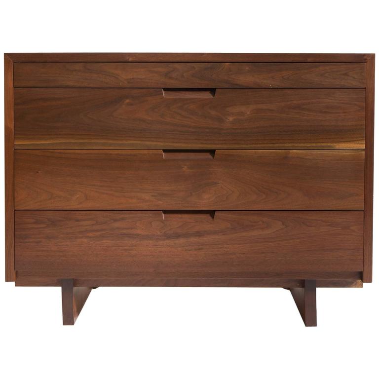 Mira Nakashima Custom Made Walnut Chest Of Drawers For Sale At 1stdibs