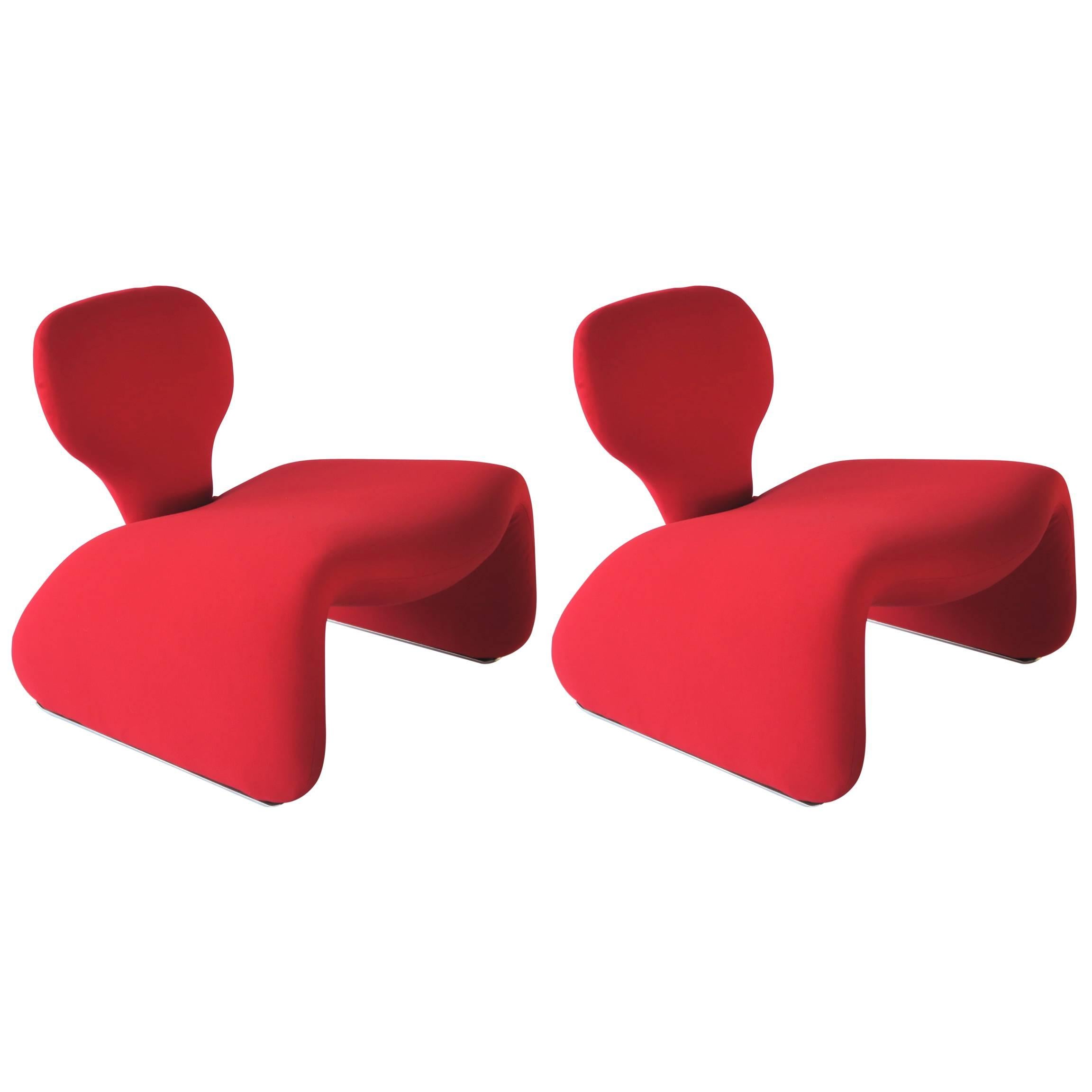 Pair of Djinn Chairs by Olivier Mourgue, 1965
