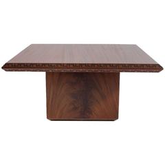 Mahogany Side Table Designed by Frank Lloyd Wright-Heritage Henredon Furniture