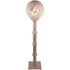 Murano Ball Top Lucite Stem Floor Lamp