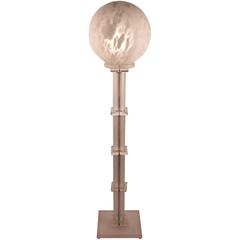 Murano Ball Top Lucite Stem Floor Lamp 11