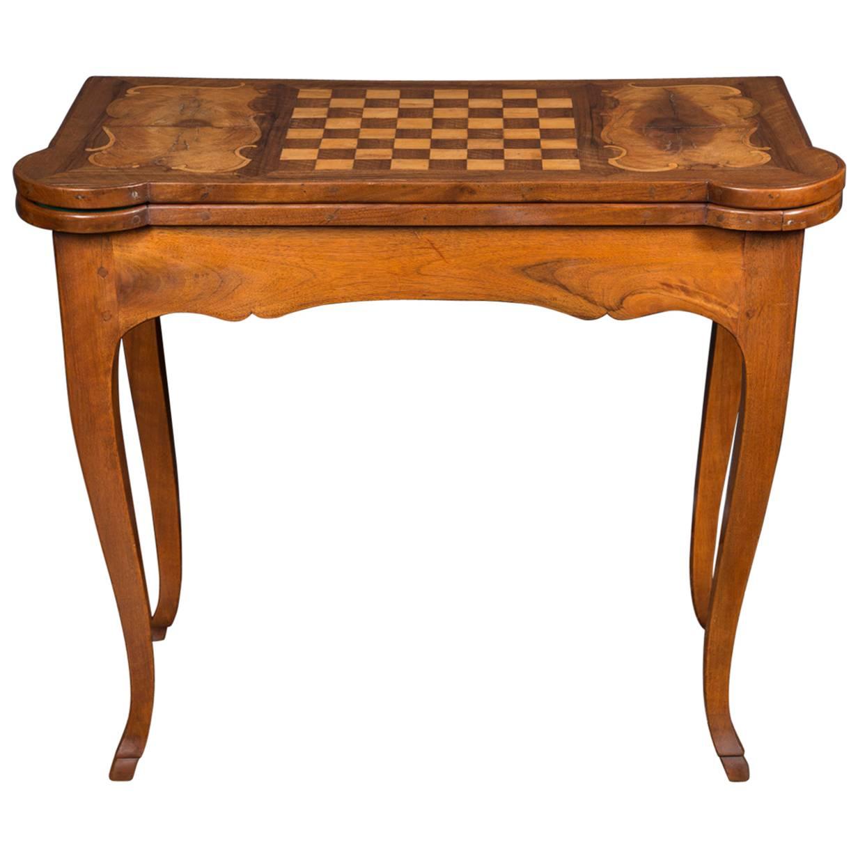 French 18th Century Louis XV Expanding Game Table, Signed “Hache a Grenoble” For Sale