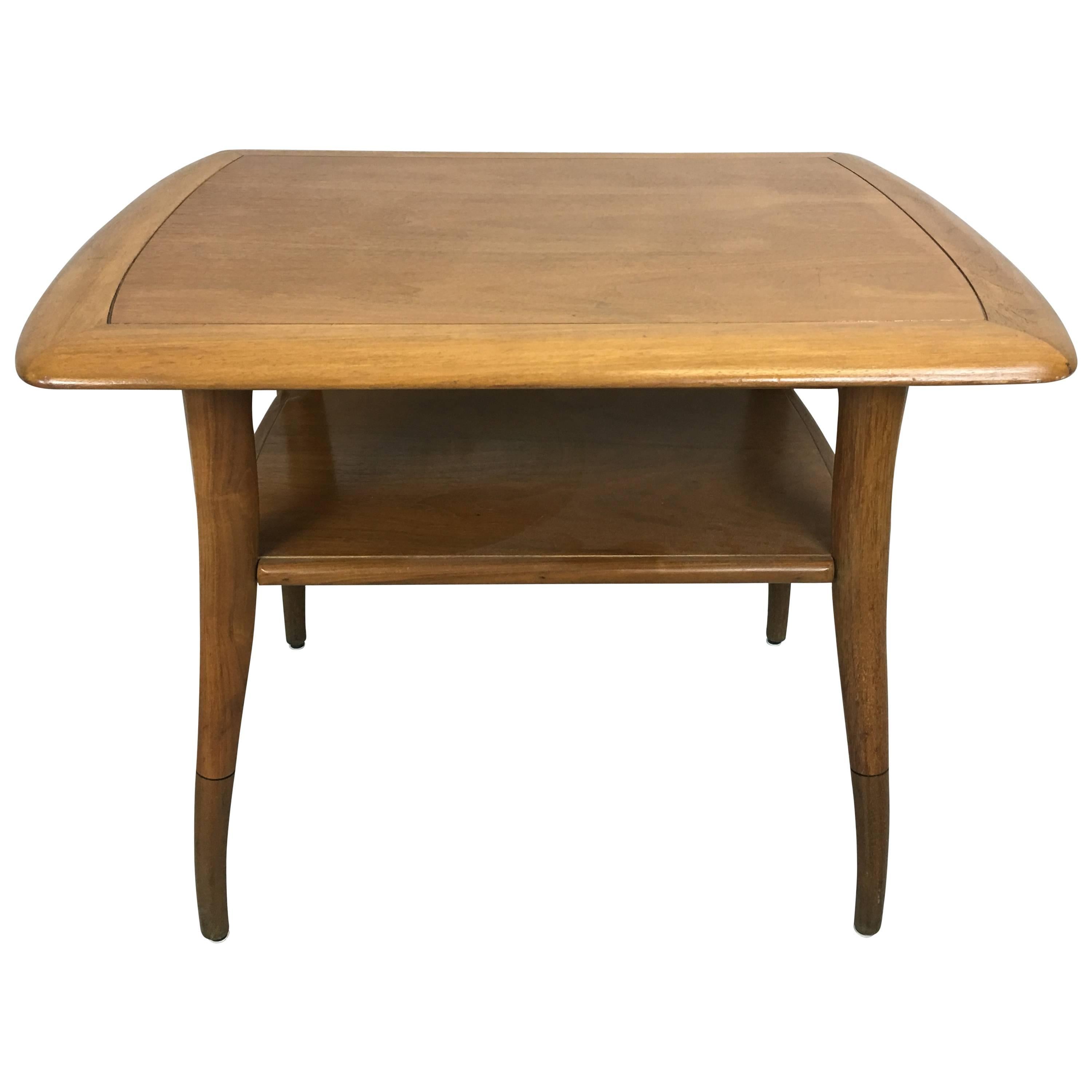 Tomlinson Teak End Table Attributed to T.H. Robsjohn For Sale