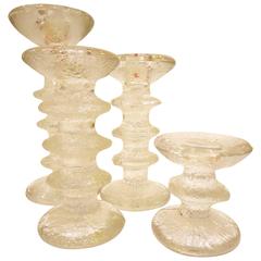 Vintage Set of Four Festivo Candleholders Designed by Timo Sarpaneva for Iittala