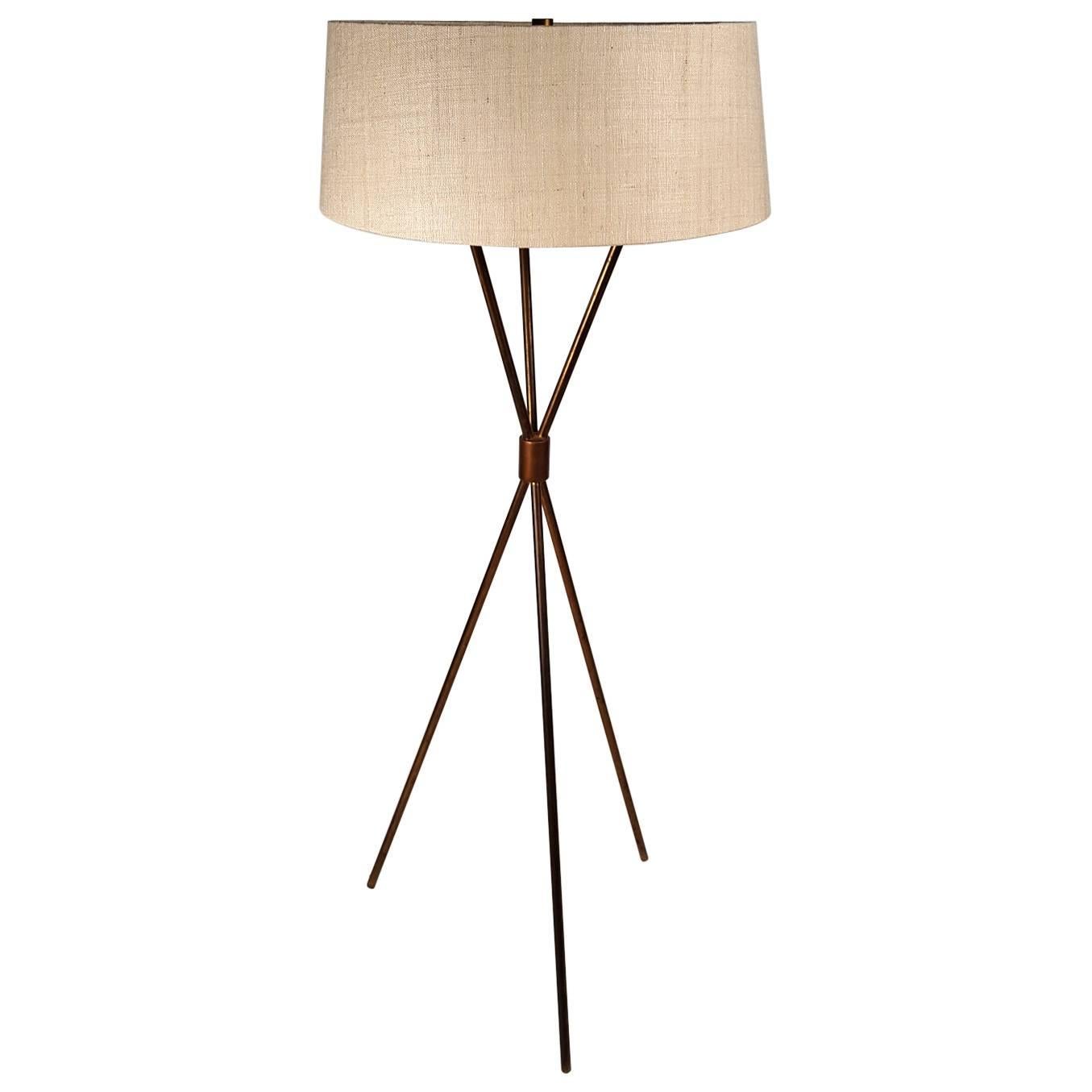 T.H. Robsjohn-Gibbings Tripod Floor Lamp for Hansen