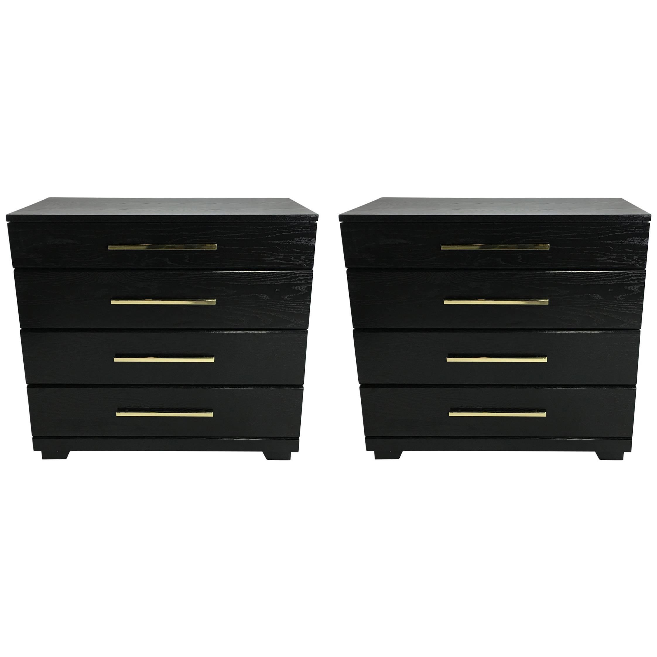Pair of Oak Chests by Raymond Loewy for Mengel