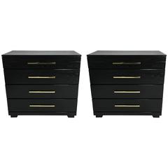 Pair of Oak Chests by Raymond Loewy for Mengel