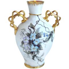 Remy Delinieres & Co. Vase 22-Karat American Amateur Painted