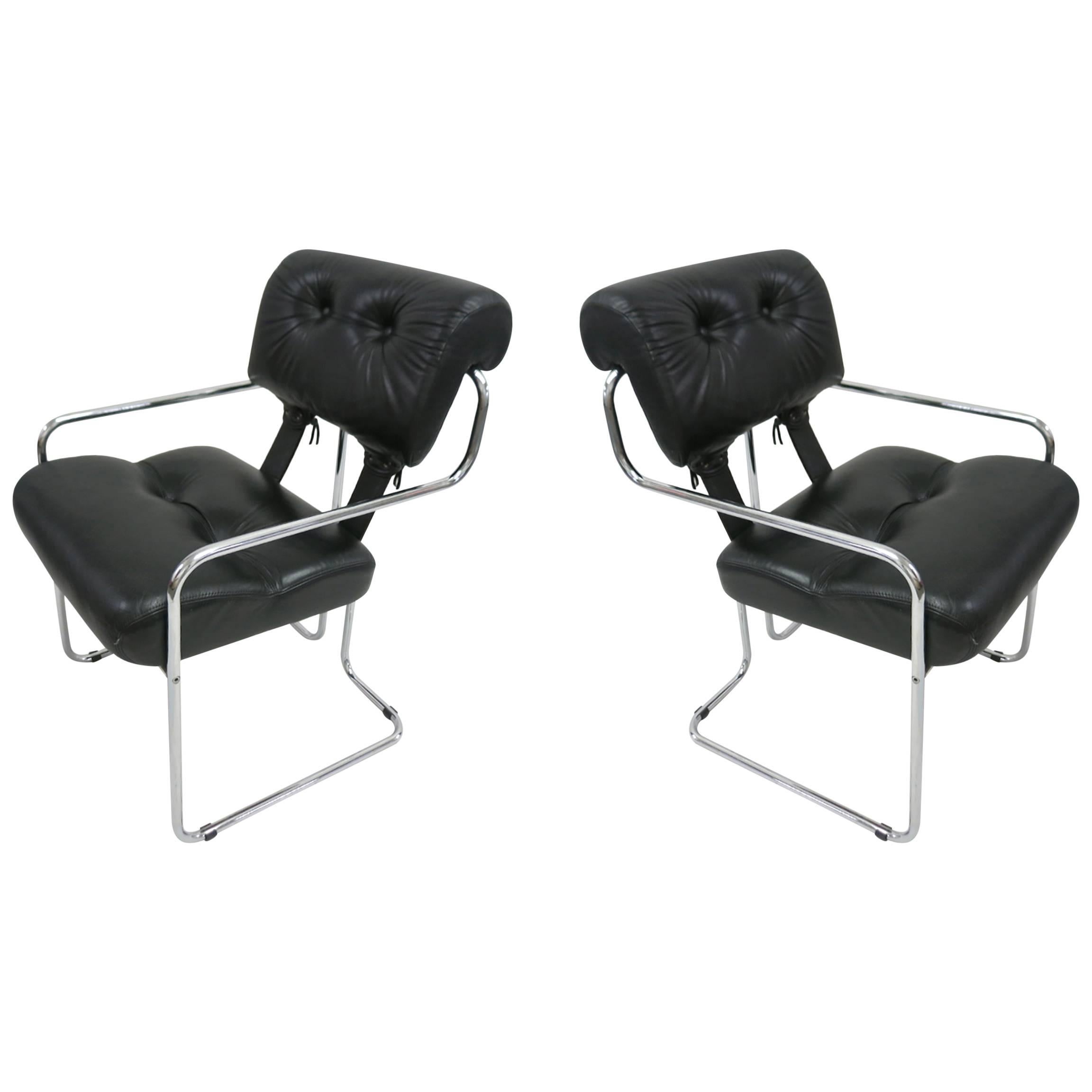Two Original Tucroma Chairs by Guido Faleschini for I4 Mariani, Italy circa 1972