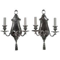 Pair of Early Georgian Style Two-Light Sconces by E. F. Caldwell