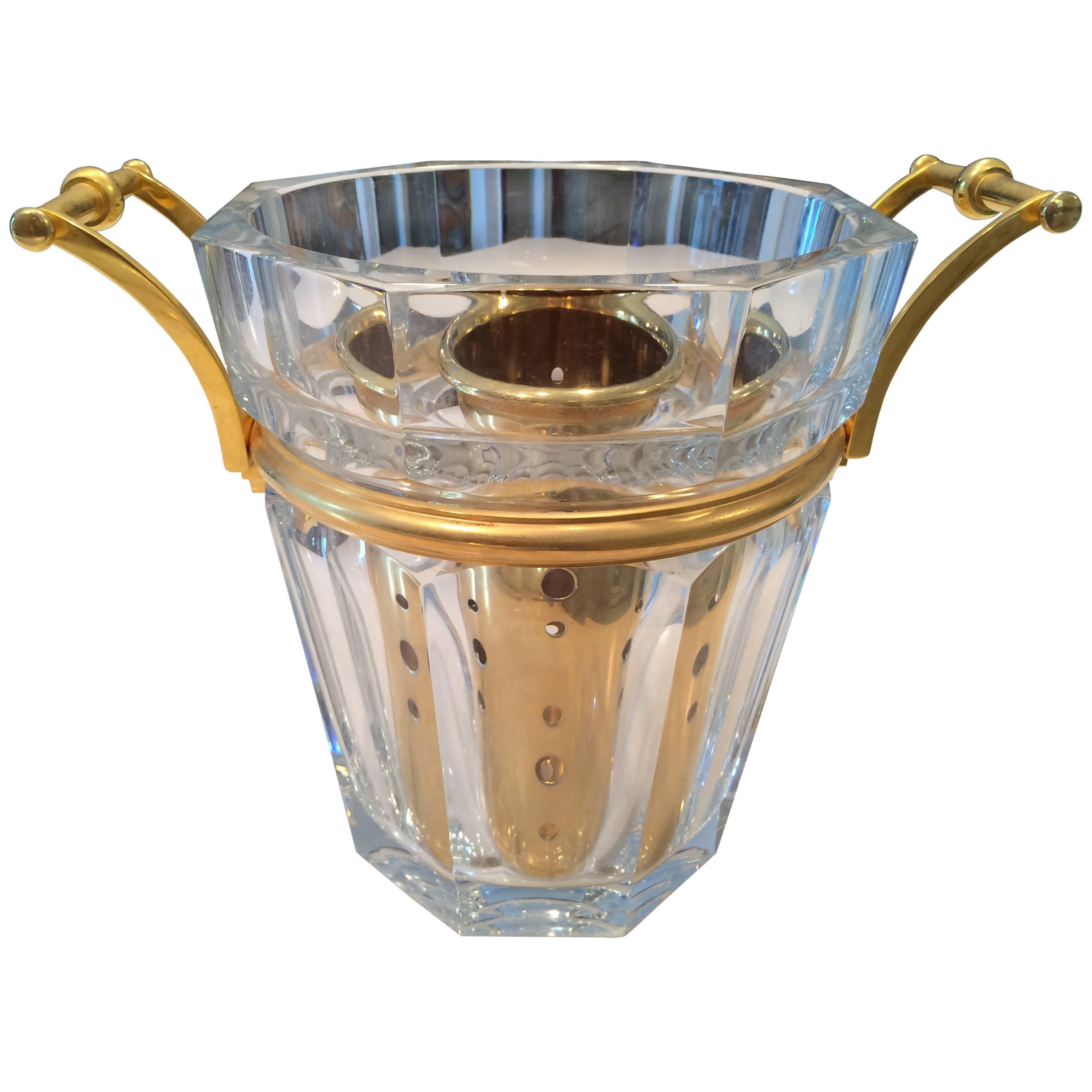 Vintage French Baccarat Champagne Bucket