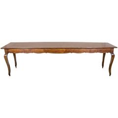Antique 18th Century Country French Louis XV Period Cherrywood Farm Table