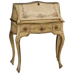 20th Century Venetian Lacquered and Painted Bureau