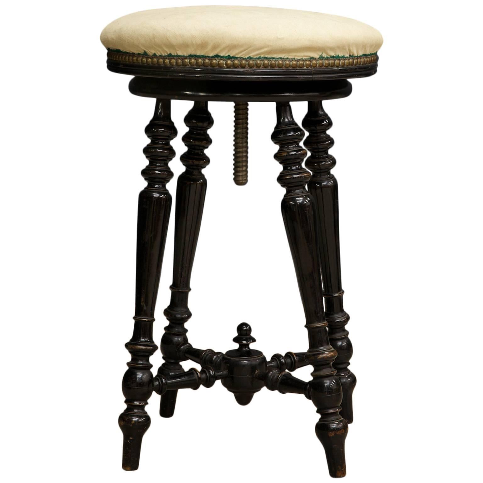 Ebonized Stool For Sale