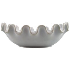 Wilhelm Kage, Gustavsberg Studio Hand, "Carrara" Large Ceramic Bowl