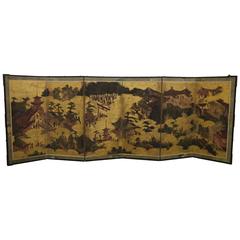 18th Century Six-Fold Japanese Screen 10