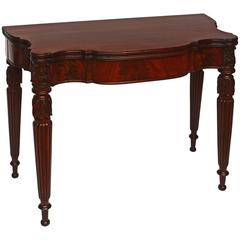 Antique American Federal Mahogany Game Table
