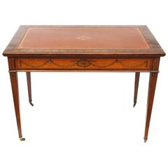 Sheraton Style Satinwood Writing Table 3