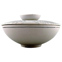 Stig Lindberg for Gustavsberg "Filigran" Ceramic Bowl with Lid