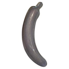 Bananenform aus Murano-Glas in Lavendelfarbe von Alfredo Barbini