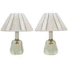 Vintage SALE! SALE! SALE!  PR/"Schneider, France"Signed  TABLE Lamps, Murano  PETITE