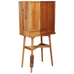 Bar Cabinet, Artisanal, Handcrafted Mexico Cedar and Tzalam Wood, Maison Object 4