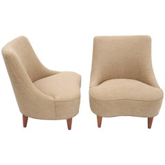 Edward Wormley Tear Drop Lounge Chairs